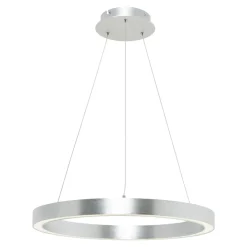 Best Zumaline Lampa wisząca LED srebrna CARLO 50 cm