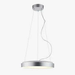 Paul Neuhaus Lampy Wiszące^Lampa wisząca LED z pilotem srebrna KETO ANIKA