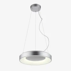 Paul Neuhaus Lampy Wiszące^Lampa wisząca LED z pilotem srebrna KETO ANIKA