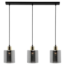 New TK Tomasz Krywult Lampa wisząca loftowa listwa złota SIERRA III