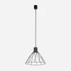 Best TK Tomasz Krywult Lampa wisząca loftowa MODESTO BLACK I fi 29,5 cm