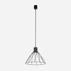 Best TK Tomasz Krywult Lampa wisząca loftowa MODESTO BLACK I fi 29,5 cm