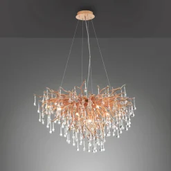 Paul Neuhaus Lampa wisząca miedziana ICICLE