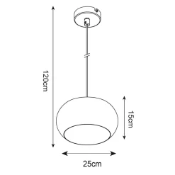 Clearance Zumaline Lampa wisząca P14120-1 SILLO