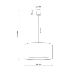 Sale TK Tomasz Krywult Lampa wisząca różowa RONDO KIDS