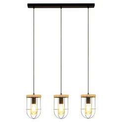 Best Spot - Light Lampa wisząca rustykalna drewno dębowe RENO III