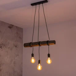 Discount Spot - Light Lampa wisząca rustykalna orzech TRABO 3
