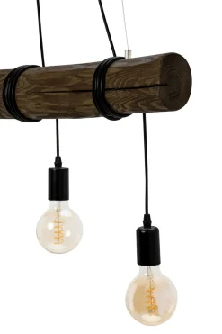 Discount Spot - Light Lampa wisząca rustykalna orzech TRABO 3