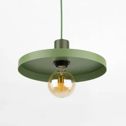 New TK Tomasz Krywult Lampa wisząca SILA GREEN PEAPOD fi 30 cm