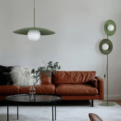 Clearance TK Tomasz Krywult Lampa wisząca zielona SLATE PEAPOD GLASS