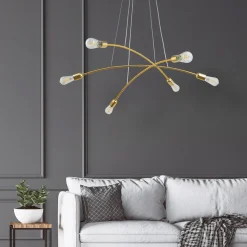 Hot TK Tomasz Krywult Lampa wisząca złota HELIX VI