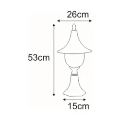 Hot inny Lampa zewnętrzna outdoor stojąca niska czarna BOSTON