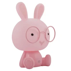 Clearance Lampka nocna różowa LED KRÓLIK