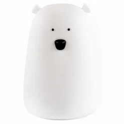 Best Lampka nocna silikonowa biała LED RGB MIŚ