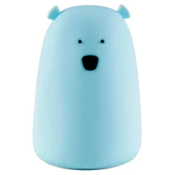 Best Lampka nocna silikonowa niebieska LED RGB MIŚ