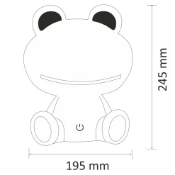 Outlet Lampka nocna zielona LED ŻABKA