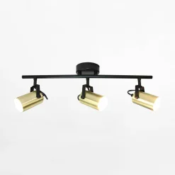 New LED-POL Listwa 3 reflektory czarno-złota ORO SIGNA