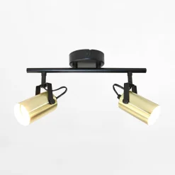 LED-POL Listwy Oświetleniowe|Wszystkie Lampy Sufitowe^Listwa 2 reflektory czarno-złota ORO SIGNA