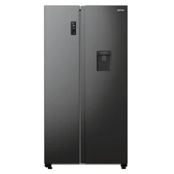 Outlet Gorenje Lodówka Side by Side czarna NRR9185EABXLWD