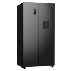 Outlet Gorenje Lodówka Side by Side czarna NRR9185EABXLWD