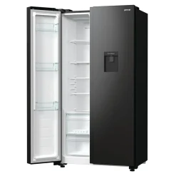Outlet Gorenje Lodówka Side by Side czarna NRR9185EABXLWD