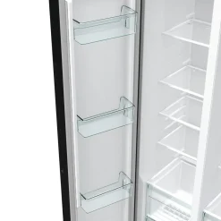 Outlet Gorenje Lodówka Side by Side czarna NRR9185EABXLWD
