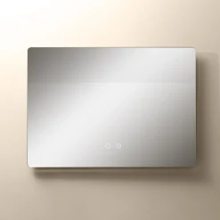 New inny Lustro łazienkowe podgrzewane z oświetleniem LED 70x50 cm