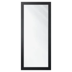 Clearance Lustro w czarnej ramie SLIM mat 47,5x107,5 cm