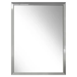 Lustra Dekoracyjne|Lustra^Lustro w srebrnej ramie SLIM 57,5x77,5 cm