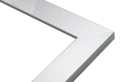 Lustra Dekoracyjne|Lustra^Lustro w srebrnej ramie SLIM 47,5x107,5 cm