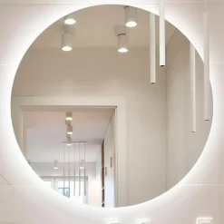 inny Lustra Dekoracyjne|Lustra Łazienkowe^Lustro z oświetleniem LED okrągłe MILA 60 cm