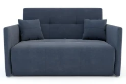 Clearance Mała sofa niebieska 126 cm LEO II