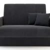 Sale Mała sofa rozkładana ciemnoszara DALIA