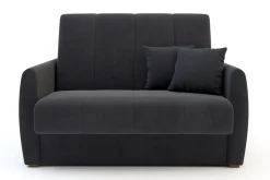 Sale Mała sofa rozkładana ciemnoszara DALIA