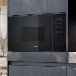 Siemens Kuchenki Mikrofalowe^Mikrofala do zabudowy iQ500 czarna BF525LMB1