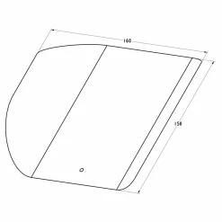 Zumaline Minimalistyczny kinkiet LUXE WL w kolorze chrom