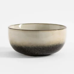 inny Miska ceramiczna brązowo-beżowa ZORA 690 ml