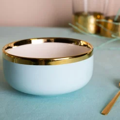 Hot Miska porcelanowa miętowa AURORA GOLD 500 ml