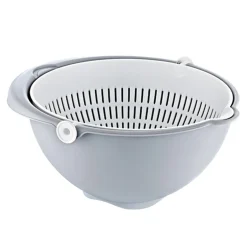 KEEEPER Miski, Miarki, Pojemniki Do Miksowania^Miska z cedzakiem szara Stella 25 cm