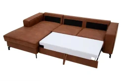 Clearance Agio Divani Narożnik brązowy CEJLON lewy