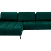 Sale Fresh Narożnik butelkowa zieleń VELVET NEW lewy