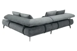 New Werdomo Narożnik elektrycznie rozkładany szary SELEDO L prawy
