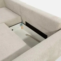 Clearance inny Narożnik rozkładany beżowy HORTA lewy