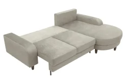 Best Comfort Line Narożnik rozkładany beżowy NAPOLI prawy
