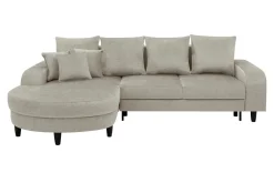 Sale Comfort Line Narożnik rozkładany beżowy NAPOLI lewy