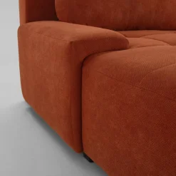Exline Narożnik rozkładany ceglasty COMODO prawy