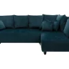 Clearance Comfort Line Narożnik rozkładany granatowy CALPE prawy