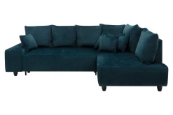 Clearance Comfort Line Narożnik rozkładany granatowy CALPE prawy