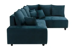 Clearance Comfort Line Narożnik rozkładany granatowy CALPE prawy