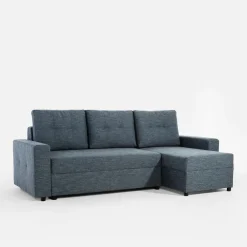 Discount Exline Narożnik rozkładany granatowy ROBIN